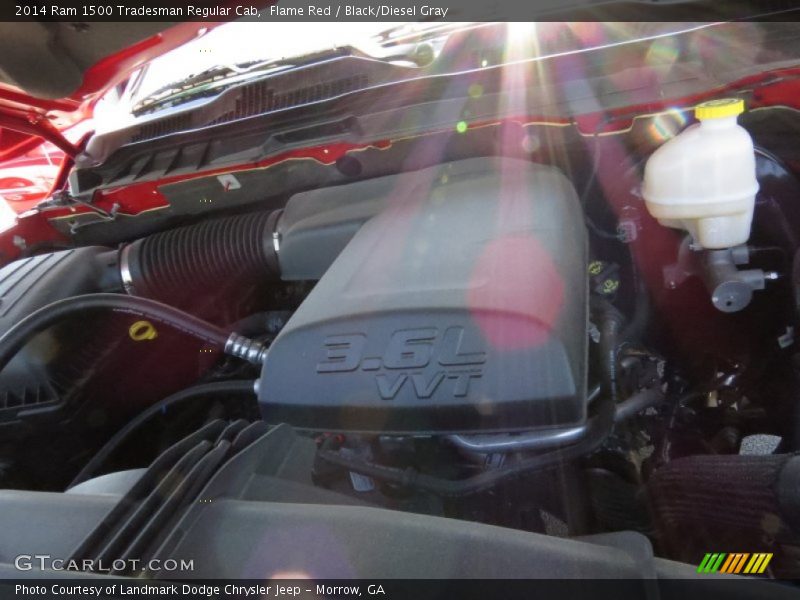 Flame Red / Black/Diesel Gray 2014 Ram 1500 Tradesman Regular Cab