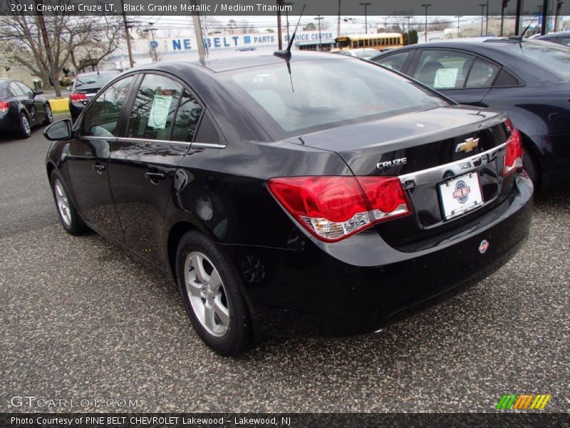 Black Granite Metallic / Medium Titanium 2014 Chevrolet Cruze LT