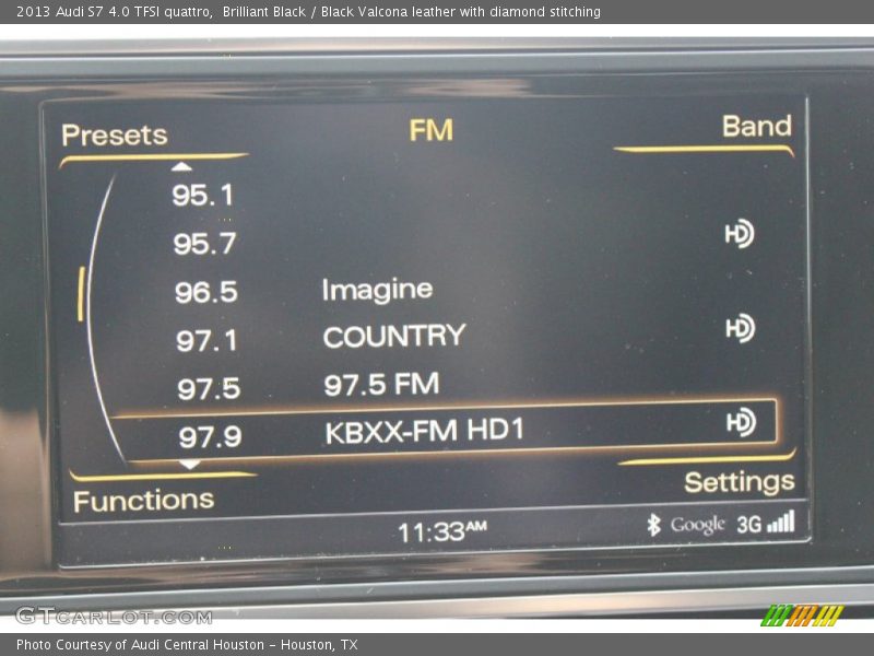 Brilliant Black / Black Valcona leather with diamond stitching 2013 Audi S7 4.0 TFSI quattro
