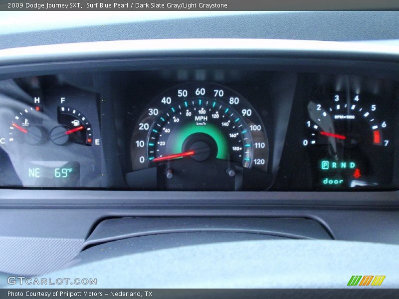 Surf Blue Pearl / Dark Slate Gray/Light Graystone 2009 Dodge Journey SXT