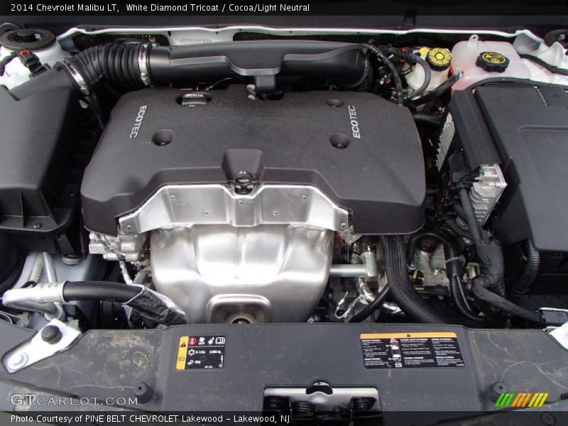White Diamond Tricoat / Cocoa/Light Neutral 2014 Chevrolet Malibu LT