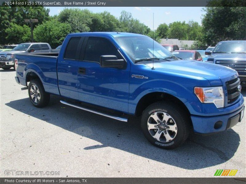 Blue Flame / Steel Grey 2014 Ford F150 STX SuperCab