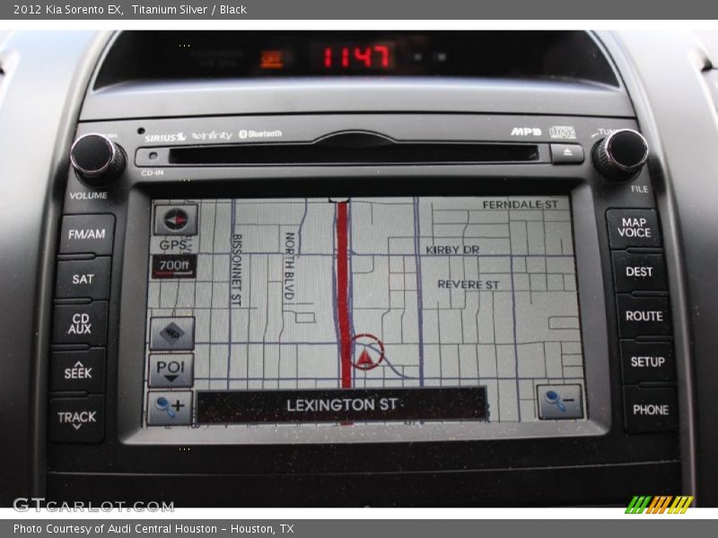 Titanium Silver / Black 2012 Kia Sorento EX