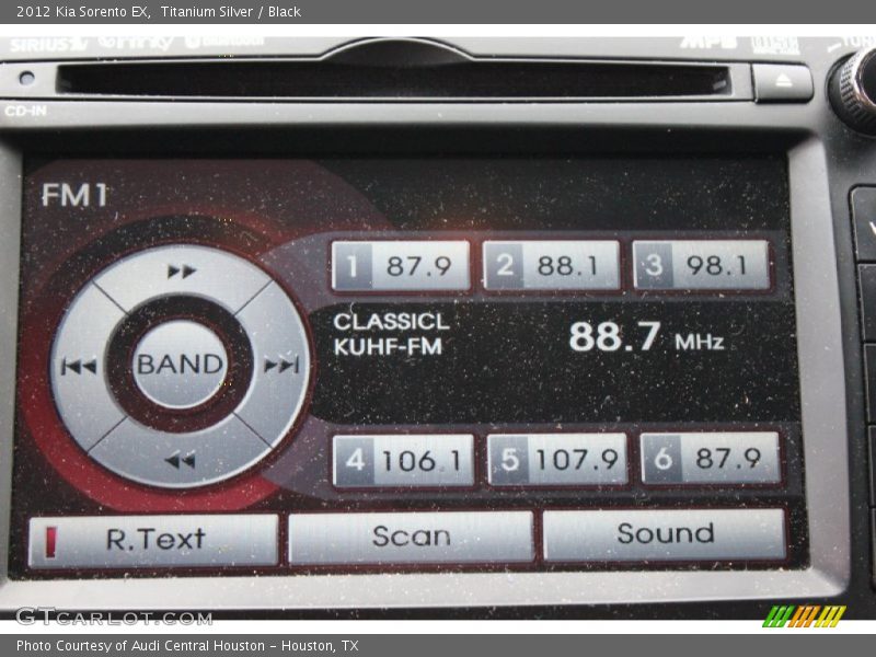 Titanium Silver / Black 2012 Kia Sorento EX