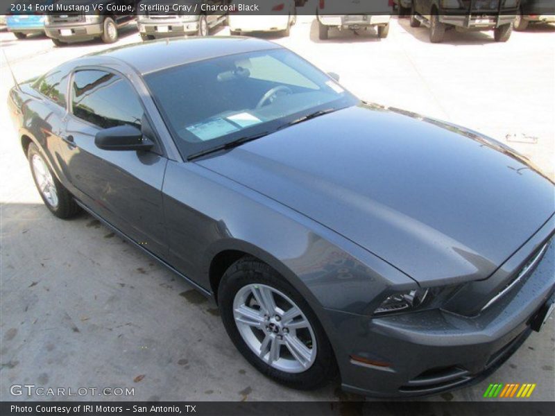 Sterling Gray / Charcoal Black 2014 Ford Mustang V6 Coupe