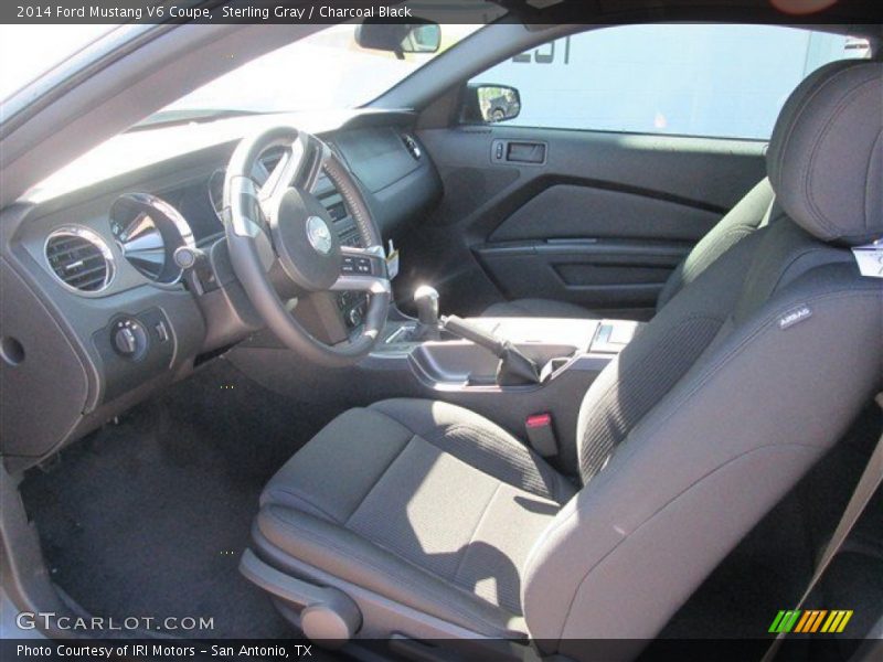 Sterling Gray / Charcoal Black 2014 Ford Mustang V6 Coupe