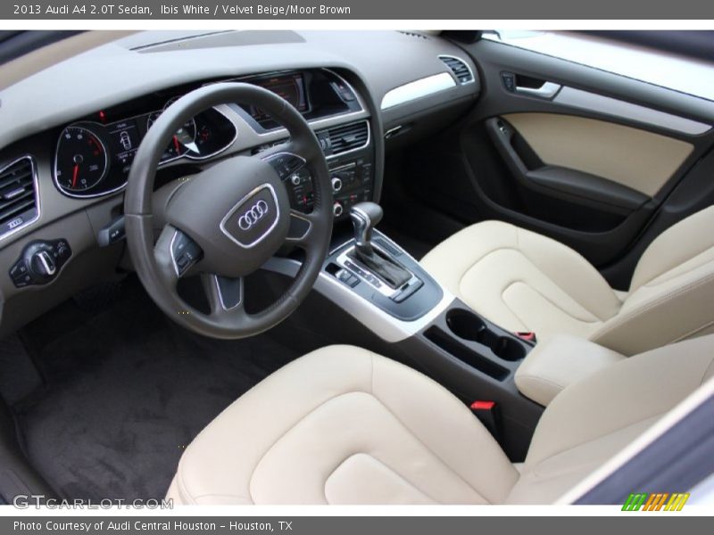 Ibis White / Velvet Beige/Moor Brown 2013 Audi A4 2.0T Sedan