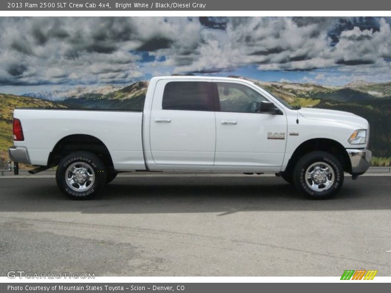 Bright White / Black/Diesel Gray 2013 Ram 2500 SLT Crew Cab 4x4