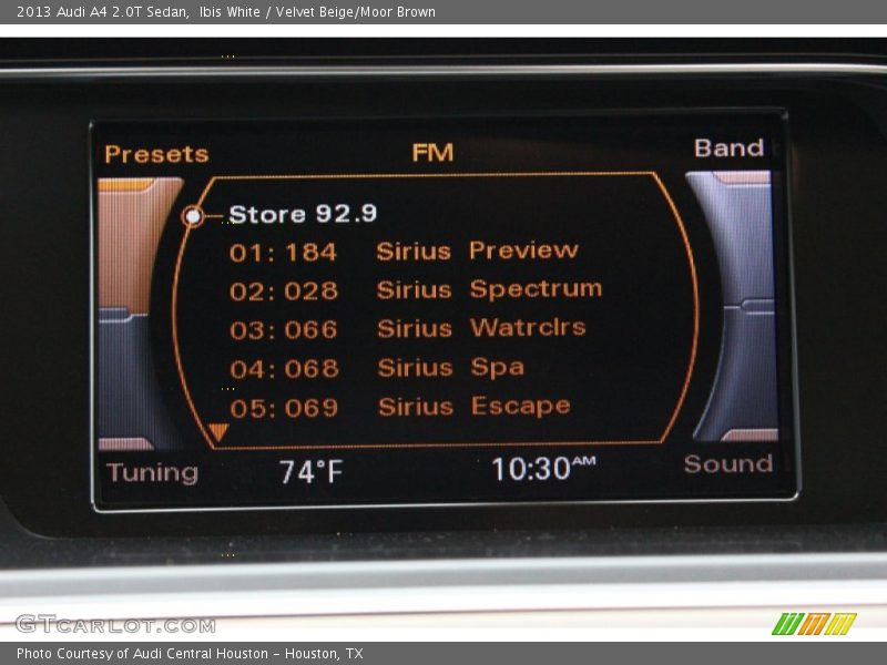 Ibis White / Velvet Beige/Moor Brown 2013 Audi A4 2.0T Sedan