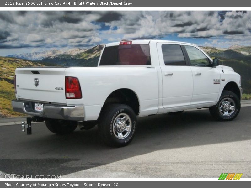 Bright White / Black/Diesel Gray 2013 Ram 2500 SLT Crew Cab 4x4
