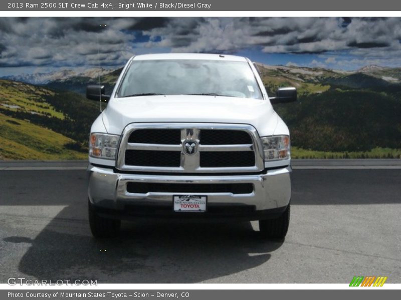 Bright White / Black/Diesel Gray 2013 Ram 2500 SLT Crew Cab 4x4