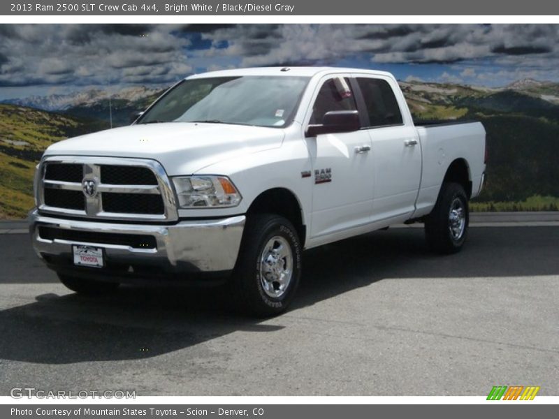 Bright White / Black/Diesel Gray 2013 Ram 2500 SLT Crew Cab 4x4