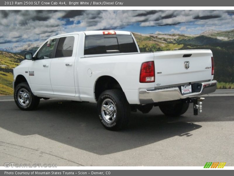 Bright White / Black/Diesel Gray 2013 Ram 2500 SLT Crew Cab 4x4