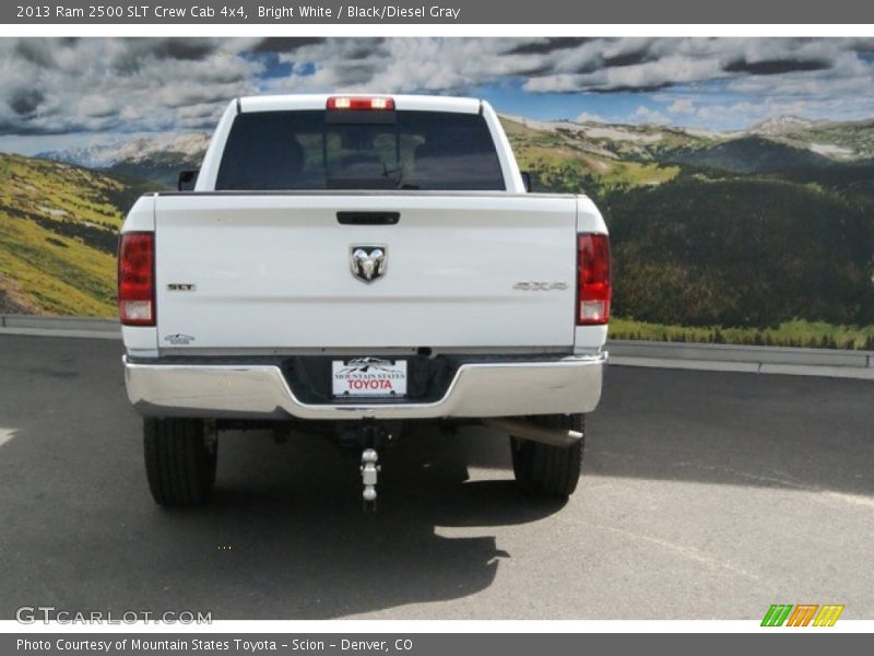 Bright White / Black/Diesel Gray 2013 Ram 2500 SLT Crew Cab 4x4