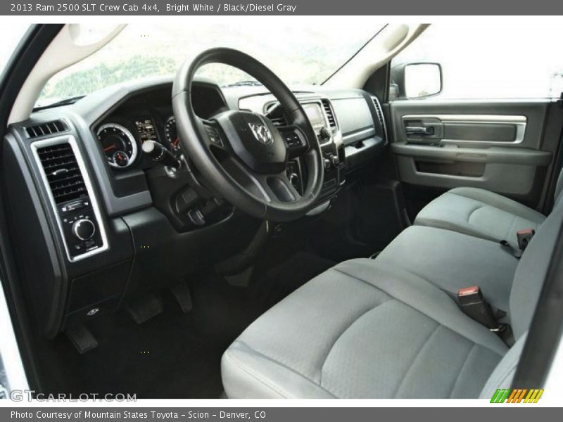 Black/Diesel Gray Interior - 2013 2500 SLT Crew Cab 4x4 