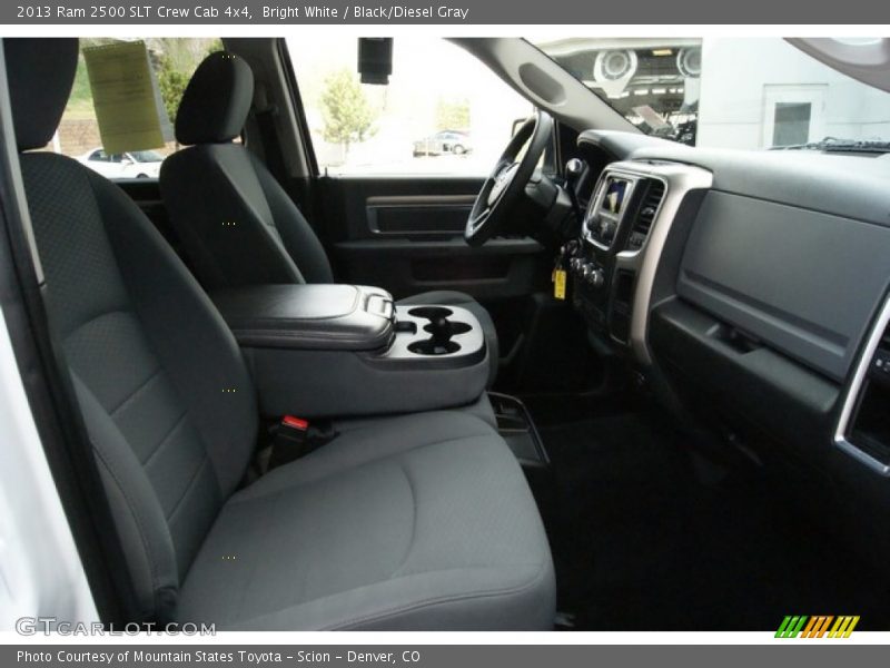 Bright White / Black/Diesel Gray 2013 Ram 2500 SLT Crew Cab 4x4