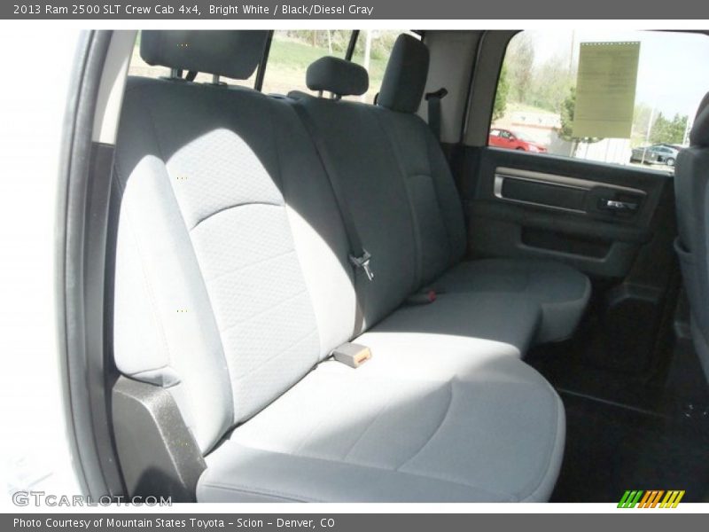 Bright White / Black/Diesel Gray 2013 Ram 2500 SLT Crew Cab 4x4