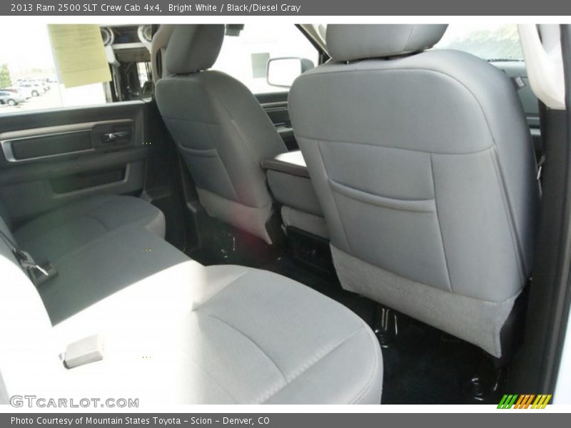 Bright White / Black/Diesel Gray 2013 Ram 2500 SLT Crew Cab 4x4
