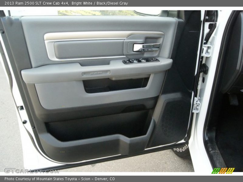 Bright White / Black/Diesel Gray 2013 Ram 2500 SLT Crew Cab 4x4