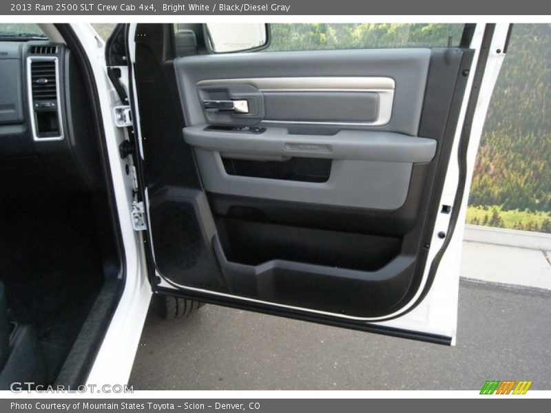 Bright White / Black/Diesel Gray 2013 Ram 2500 SLT Crew Cab 4x4