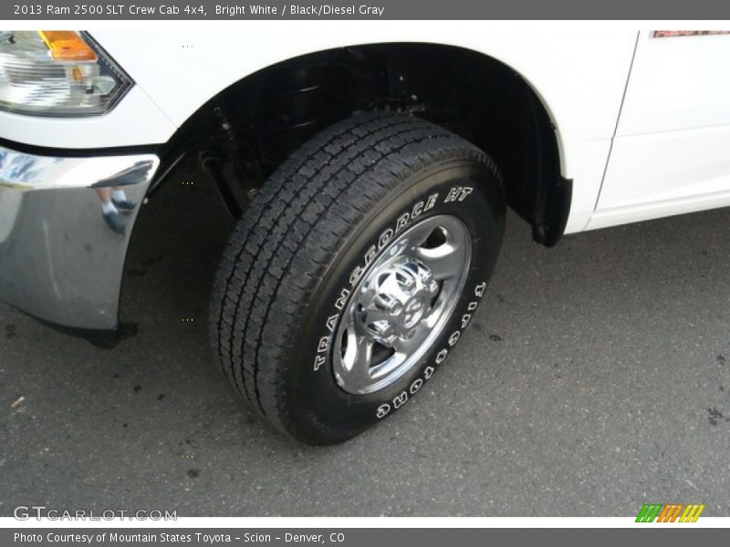 Bright White / Black/Diesel Gray 2013 Ram 2500 SLT Crew Cab 4x4