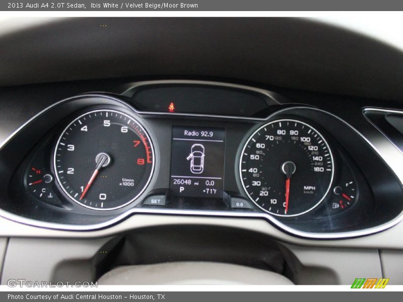 Ibis White / Velvet Beige/Moor Brown 2013 Audi A4 2.0T Sedan