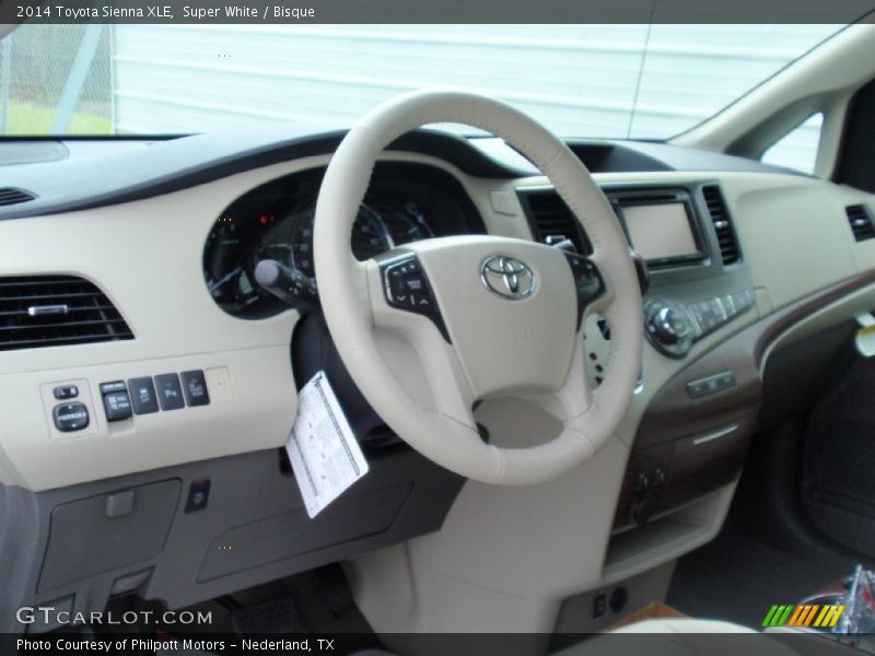 Super White / Bisque 2014 Toyota Sienna XLE