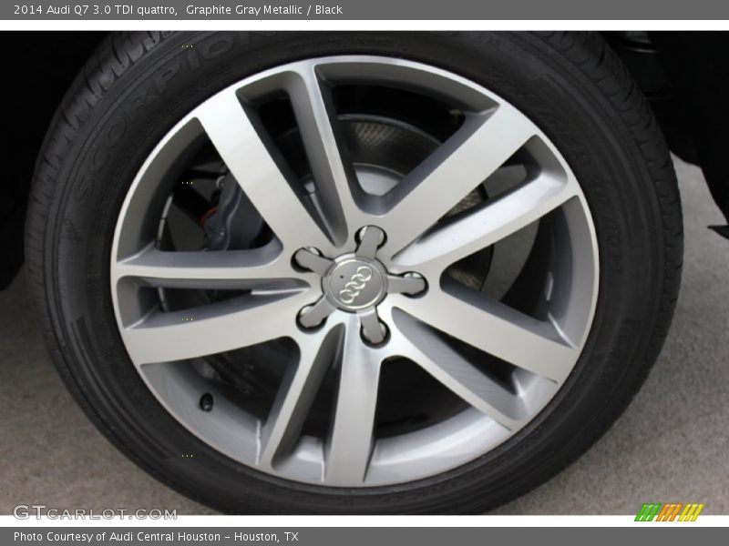 Graphite Gray Metallic / Black 2014 Audi Q7 3.0 TDI quattro