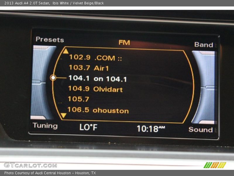 Ibis White / Velvet Beige/Black 2013 Audi A4 2.0T Sedan