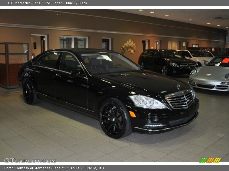 Black / Black 2010 Mercedes-Benz S 550 Sedan
