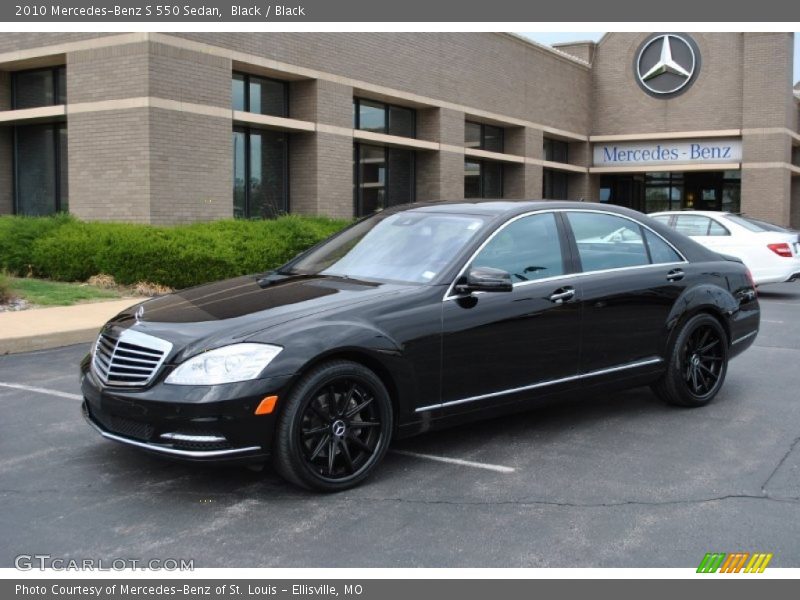 Black / Black 2010 Mercedes-Benz S 550 Sedan