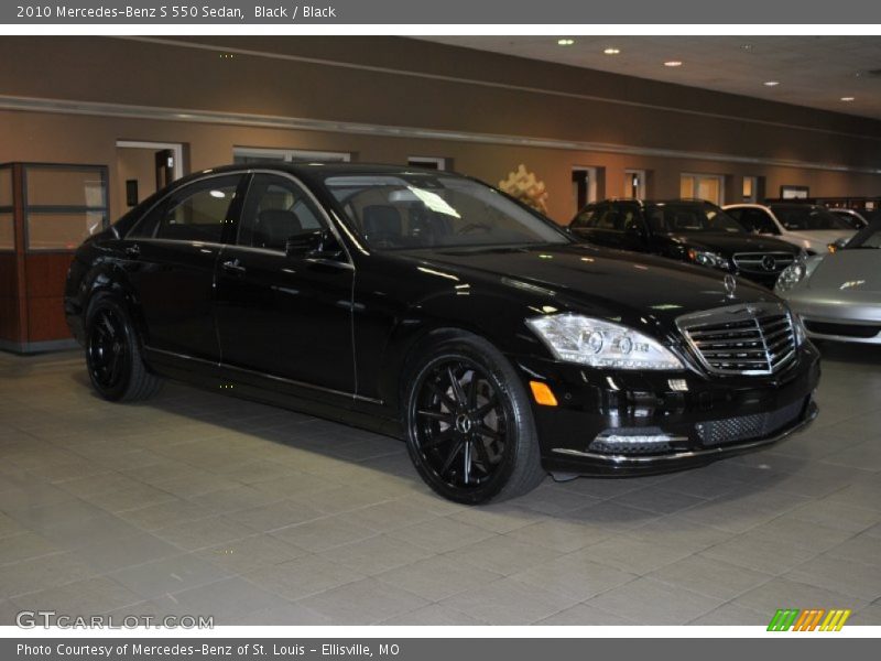Black / Black 2010 Mercedes-Benz S 550 Sedan