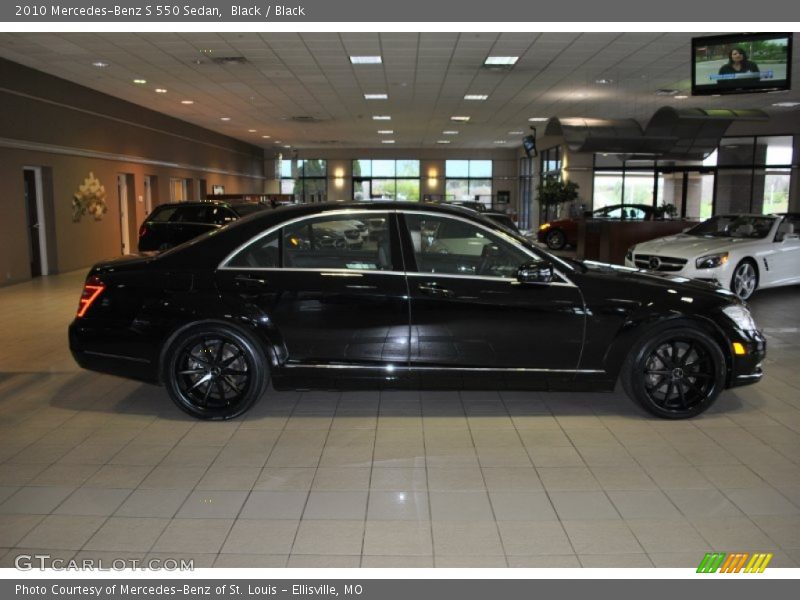 Black / Black 2010 Mercedes-Benz S 550 Sedan