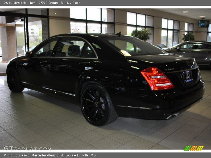 Black / Black 2010 Mercedes-Benz S 550 Sedan