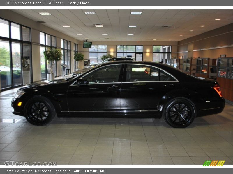 Black / Black 2010 Mercedes-Benz S 550 Sedan