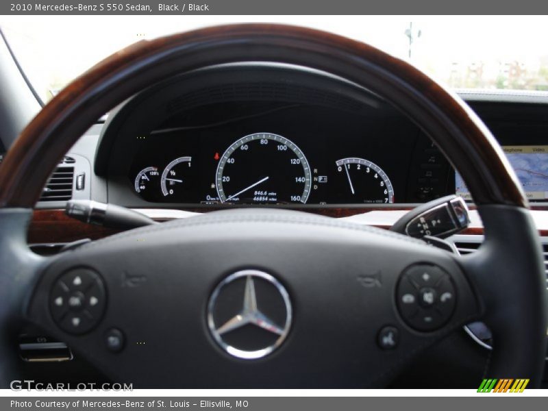 Black / Black 2010 Mercedes-Benz S 550 Sedan