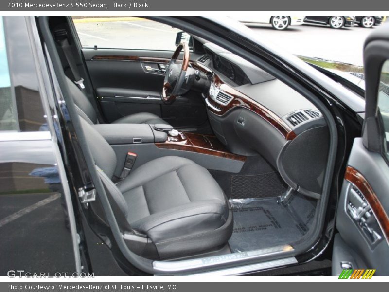 Black / Black 2010 Mercedes-Benz S 550 Sedan