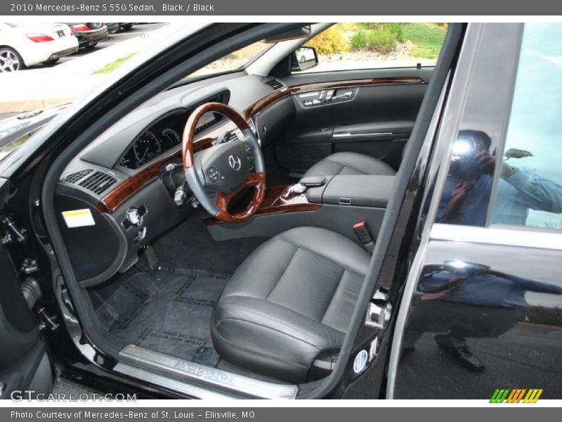 Black / Black 2010 Mercedes-Benz S 550 Sedan