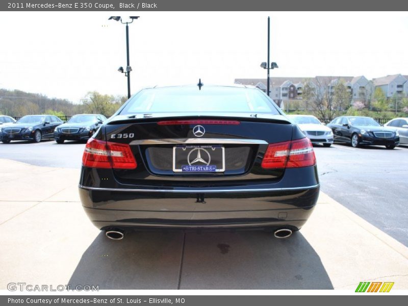 Black / Black 2011 Mercedes-Benz E 350 Coupe