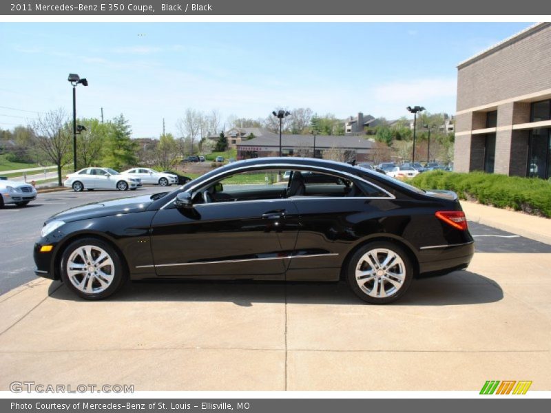 Black / Black 2011 Mercedes-Benz E 350 Coupe
