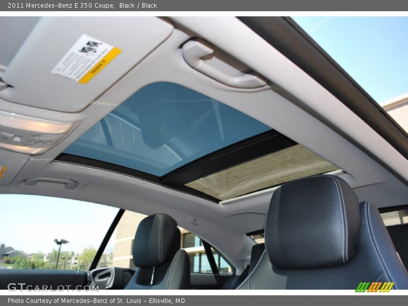Black / Black 2011 Mercedes-Benz E 350 Coupe