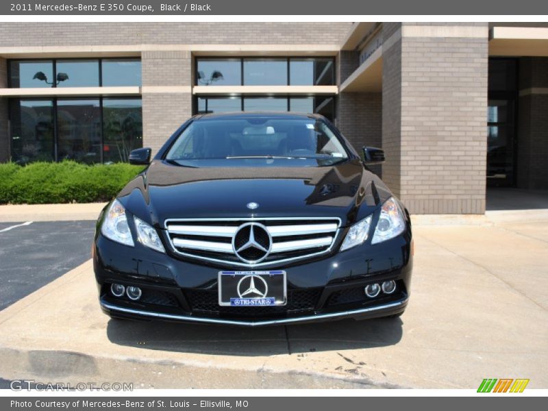 Black / Black 2011 Mercedes-Benz E 350 Coupe