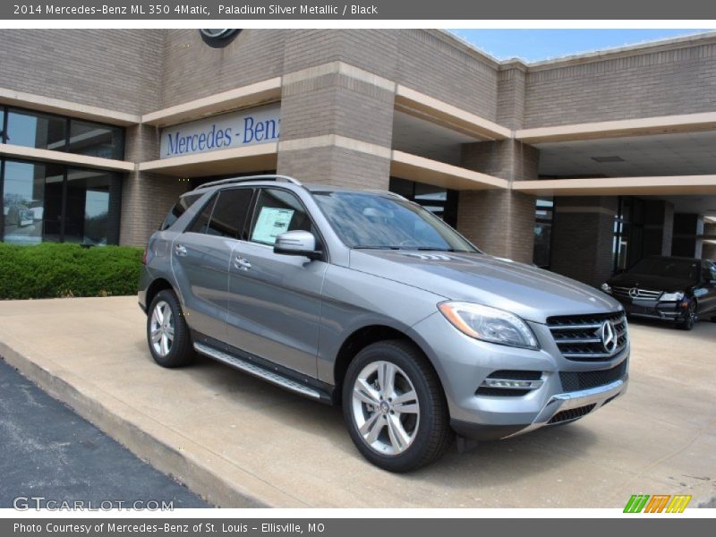 Paladium Silver Metallic / Black 2014 Mercedes-Benz ML 350 4Matic