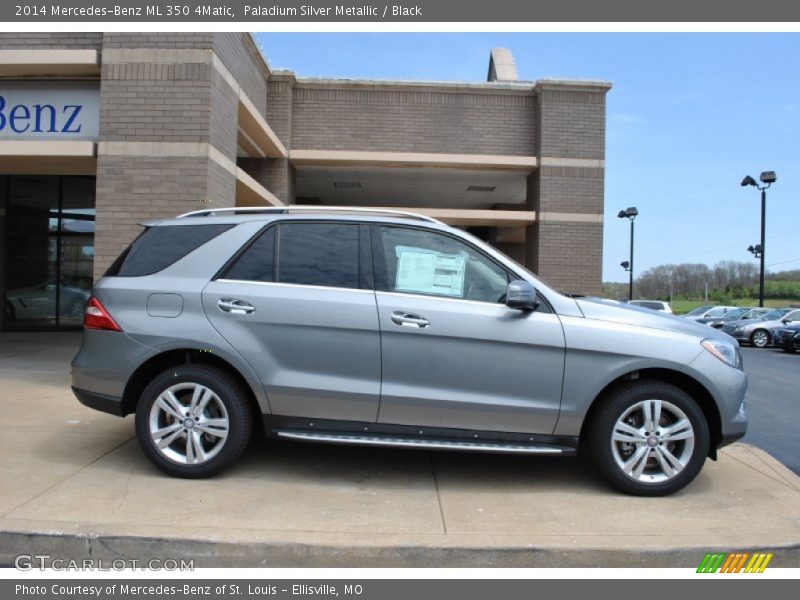 Paladium Silver Metallic / Black 2014 Mercedes-Benz ML 350 4Matic