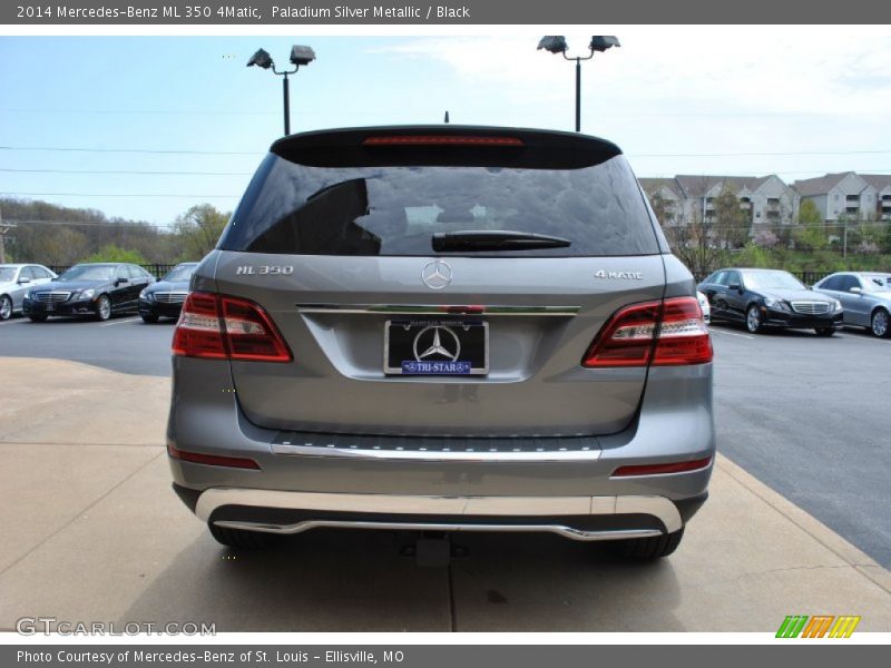 Paladium Silver Metallic / Black 2014 Mercedes-Benz ML 350 4Matic