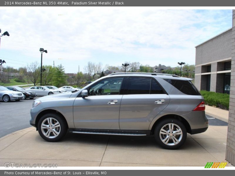 Paladium Silver Metallic / Black 2014 Mercedes-Benz ML 350 4Matic