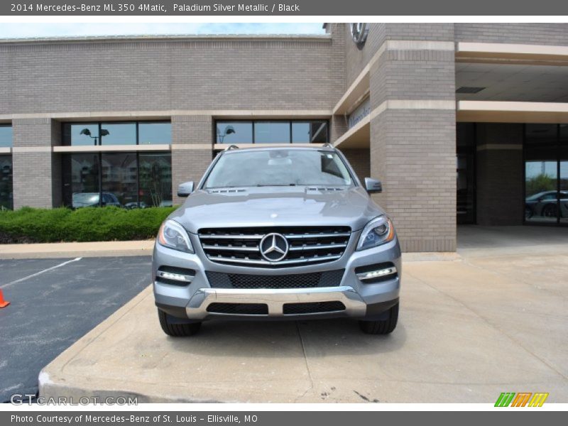 Paladium Silver Metallic / Black 2014 Mercedes-Benz ML 350 4Matic