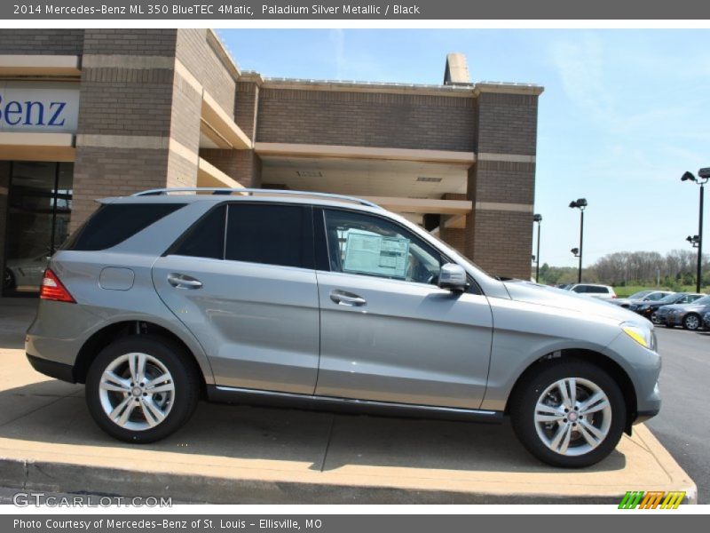 Paladium Silver Metallic / Black 2014 Mercedes-Benz ML 350 BlueTEC 4Matic