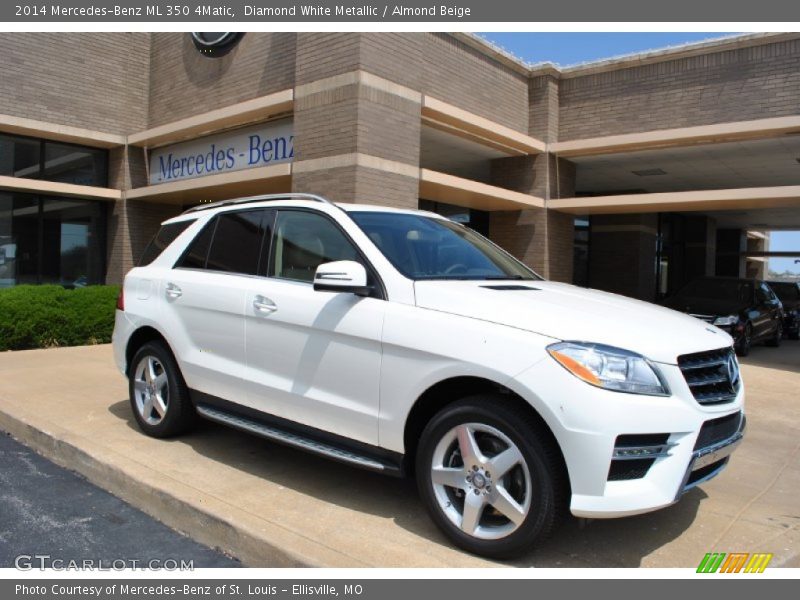Diamond White Metallic / Almond Beige 2014 Mercedes-Benz ML 350 4Matic