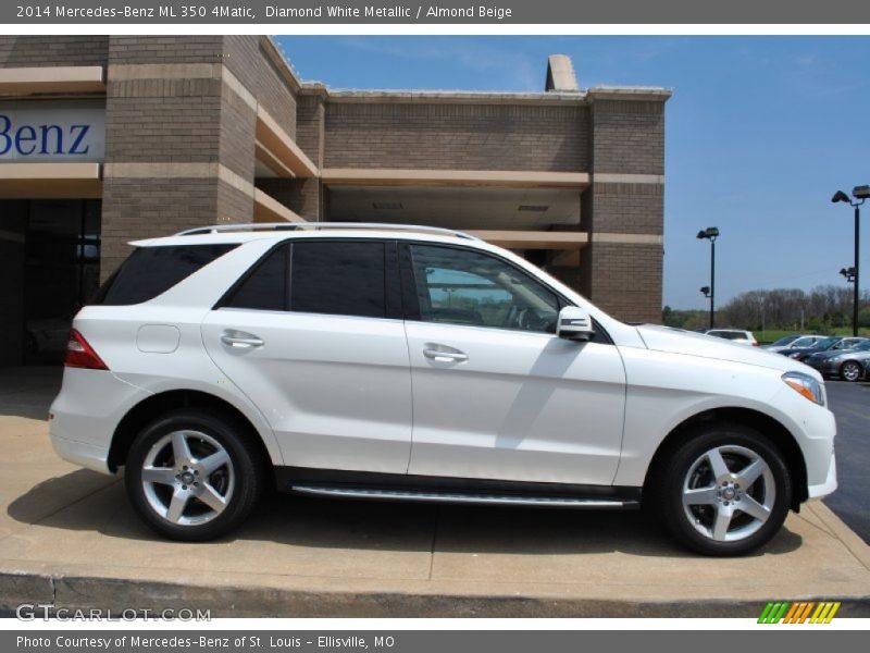 Diamond White Metallic / Almond Beige 2014 Mercedes-Benz ML 350 4Matic